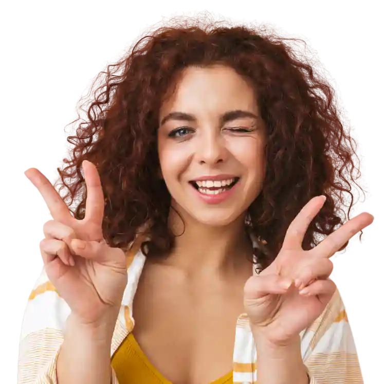 Mujer sin lentes